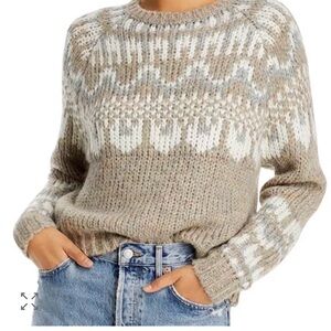 Aqua Fair Isle Sweater